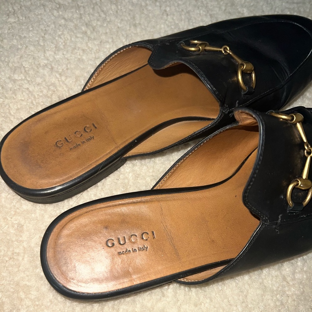 Gucci Princetown leather slipper / mules size 9.5/40 - Picture 4 of 7